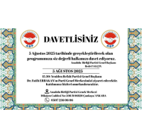 DAVETLİSİNİZ