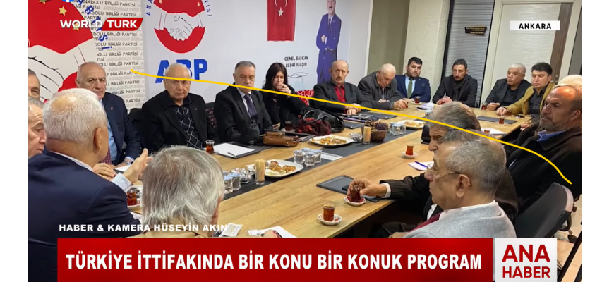 TÜRKİYE İTTİFAKI'NDA "BİR KONU BİR KONUK" PROGRAMI
